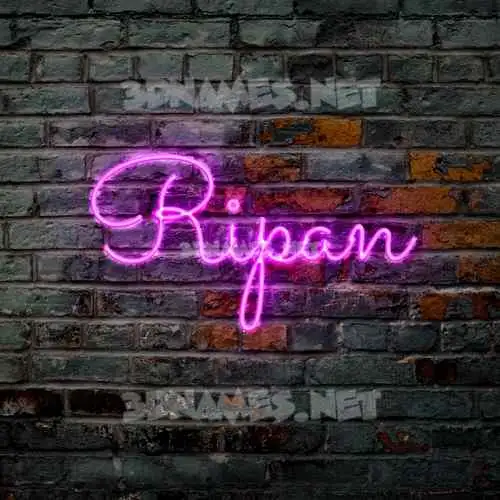 ripan in Pink Neon style - 3D name wallpaper ripan in Pink Neon style - 3D name wallpaper