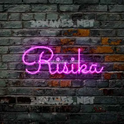 risika in Pink Neon style - 3D name wallpaper risika in Pink Neon style - 3D name wallpaper