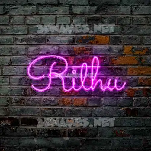 rithu in Pink Neon style - 3D name wallpaper rithu in Pink Neon style - 3D name wallpaper