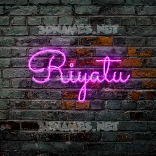 riyatu in Pink Neon style - 3D name wallpaper riyatu in Pink Neon style - 3D name wallpaper