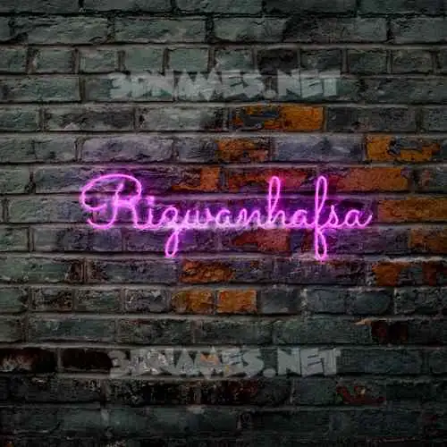rizwanhafsa in Pink Neon style - 3D name wallpaper rizwanhafsa in Pink Neon style - 3D name wallpaper