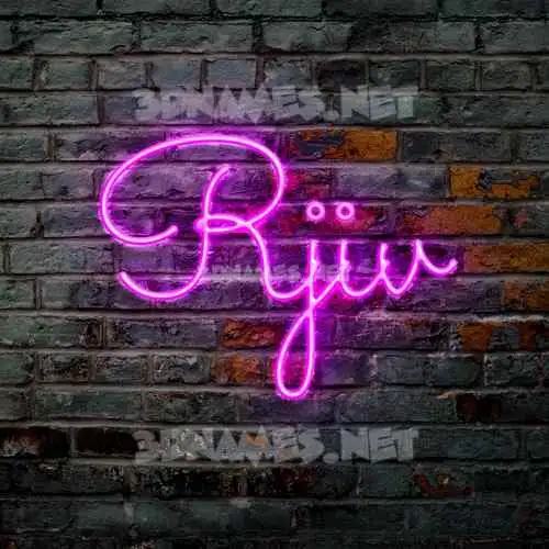 rjiv in Pink Neon style - 3D name wallpaper