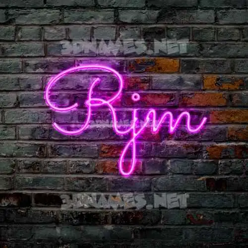 rjm in Pink Neon style - 3D name wallpaper rjm in Pink Neon style - 3D name wallpaper