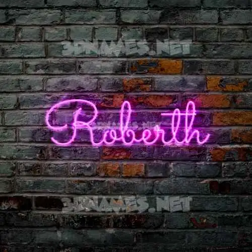 roberth in Pink Neon style - 3D name wallpaper roberth in Pink Neon style - 3D name wallpaper