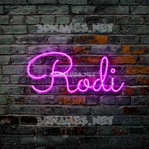 rodi in Pink Neon style - 3D name wallpaper rodi in Pink Neon style - 3D name wallpaper
