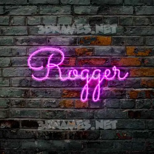 rogger in Pink Neon style - 3D name wallpaper rogger in Pink Neon style - 3D name wallpaper