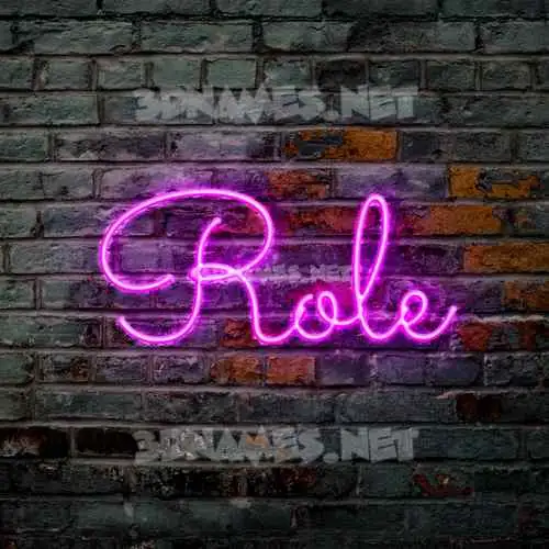 role in Pink Neon style - 3D name wallpaper role in Pink Neon style - 3D name wallpaper
