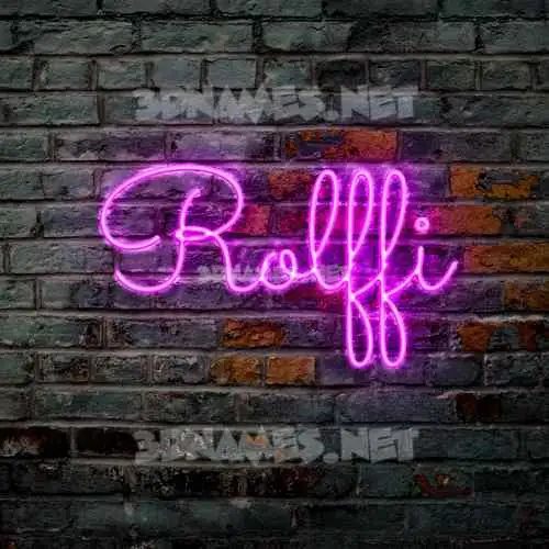 rolffi in Pink Neon style - 3D name wallpaper rolffi in Pink Neon style - 3D name wallpaper