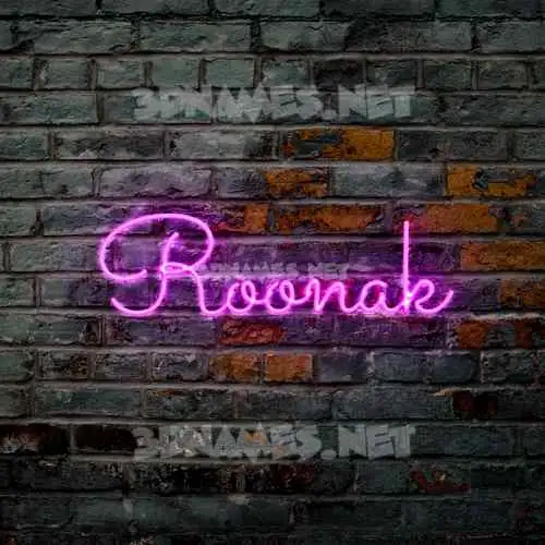 roonak in Pink Neon style - 3D name wallpaper roonak in Pink Neon style - 3D name wallpaper
