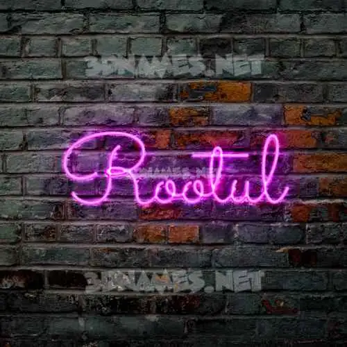 rootul in Pink Neon style - 3D name wallpaper rootul in Pink Neon style - 3D name wallpaper