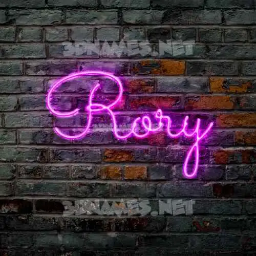 rory in Pink Neon style - 3D name wallpaper rory in Pink Neon style - 3D name wallpaper