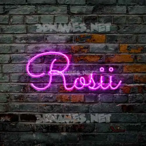 rosii in Pink Neon style - 3D name wallpaper rosii in Pink Neon style - 3D name wallpaper