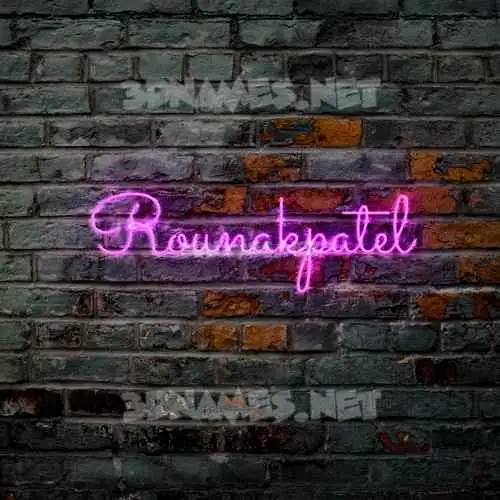 rounakpatel in Pink Neon style - 3D name wallpaper rounakpatel in Pink Neon style - 3D name wallpaper