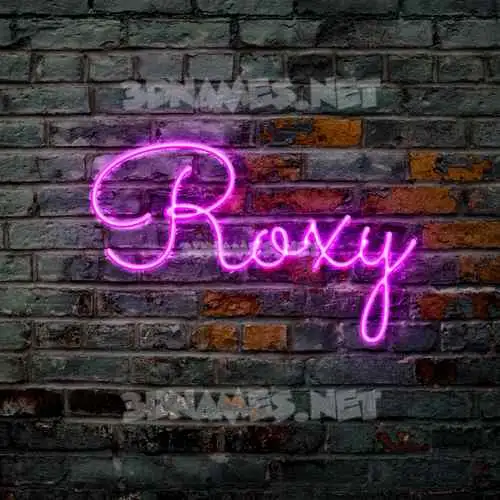 roxy in Pink Neon style - 3D name wallpaper roxy in Pink Neon style - 3D name wallpaper
