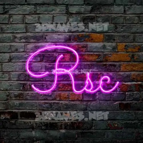 rsc in Pink Neon style - 3D name wallpaper rsc in Pink Neon style - 3D name wallpaper