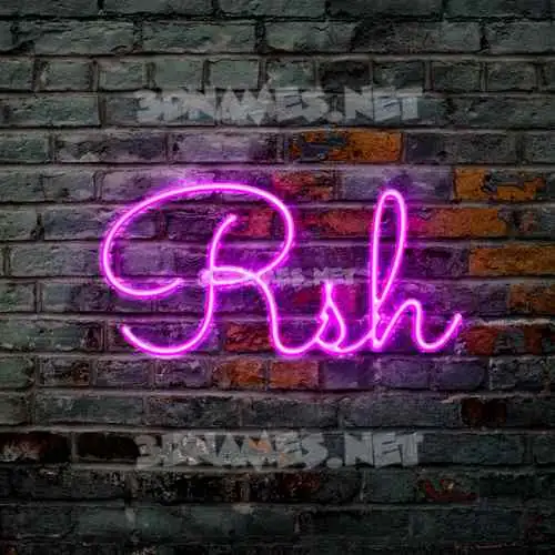 rsh in Pink Neon style - 3D name wallpaper rsh in Pink Neon style - 3D name wallpaper