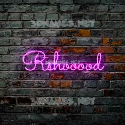 rshooood in Pink Neon style - 3D name wallpaper rshooood in Pink Neon style - 3D name wallpaper
