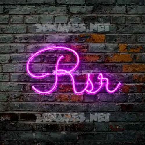 rsr in Pink Neon style - 3D name wallpaper rsr in Pink Neon style - 3D name wallpaper