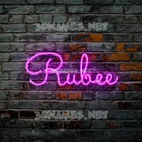 rubee in Pink Neon style - 3D name wallpaper rubee in Pink Neon style - 3D name wallpaper