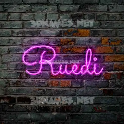 ruedi in Pink Neon style - 3D name wallpaper ruedi in Pink Neon style - 3D name wallpaper