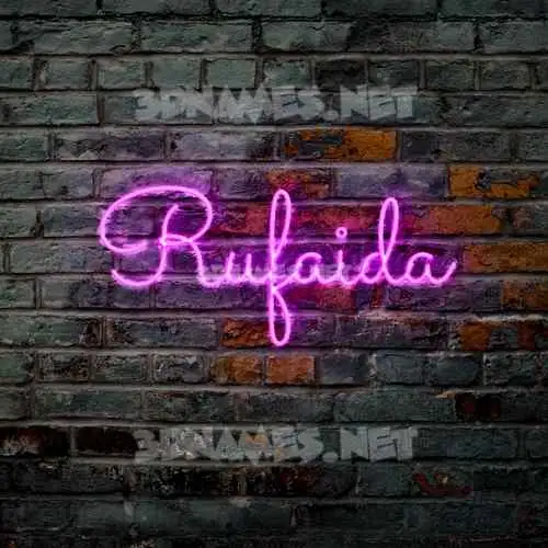 rufaida in Pink Neon style - 3D name wallpaper rufaida in Pink Neon style - 3D name wallpaper