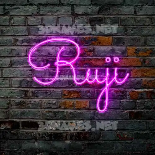 ruji in Pink Neon style - 3D name wallpaper ruji in Pink Neon style - 3D name wallpaper