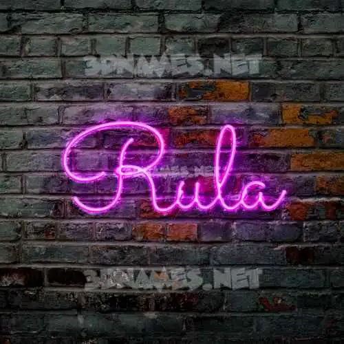 rula in Pink Neon style - 3D name wallpaper rula in Pink Neon style - 3D name wallpaper