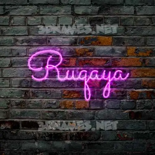 ruqaya in Pink Neon style - 3D name wallpaper ruqaya in Pink Neon style - 3D name wallpaper