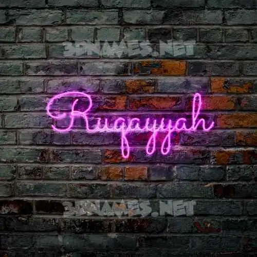 ruqayyah in Pink Neon style - 3D name wallpaper ruqayyah in Pink Neon style - 3D name wallpaper