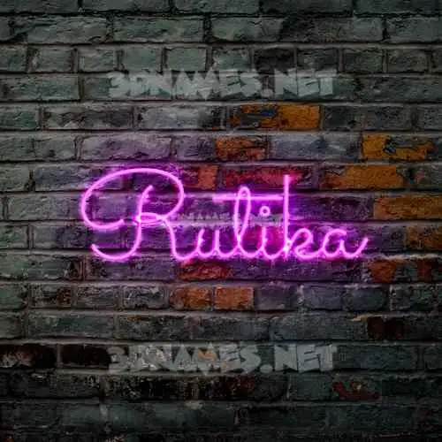 rutika in Pink Neon style - 3D name wallpaper rutika in Pink Neon style - 3D name wallpaper