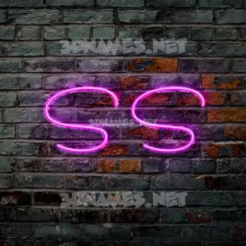 s s in Pink Neon style - 3D name wallpaper s s in Pink Neon style - 3D name wallpaper