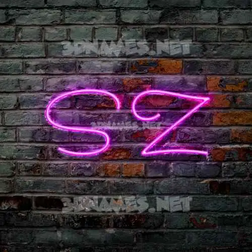 s z in Pink Neon style - 3D name wallpaper s z in Pink Neon style - 3D name wallpaper