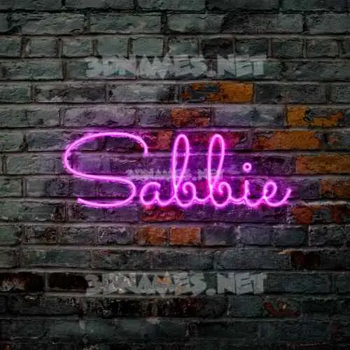 sabbie in Pink Neon style - 3D name wallpaper sabbie in Pink Neon style - 3D name wallpaper