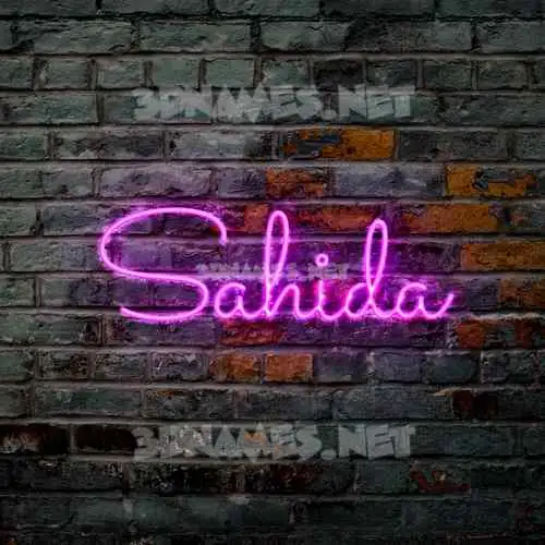 sahida in Pink Neon style - 3D name wallpaper sahida in Pink Neon style - 3D name wallpaper