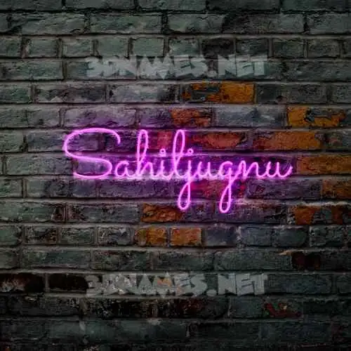sahiljugnu in Pink Neon style - 3D name wallpaper sahiljugnu in Pink Neon style - 3D name wallpaper