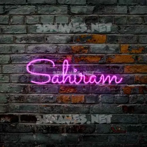 sahiram in Pink Neon style - 3D name wallpaper sahiram in Pink Neon style - 3D name wallpaper