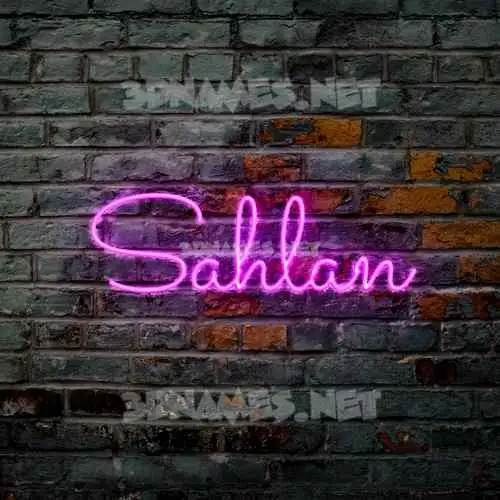 sahlan in Pink Neon style - 3D name wallpaper sahlan in Pink Neon style - 3D name wallpaper