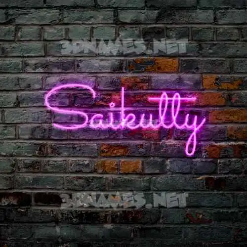saikutty in Pink Neon style - 3D name wallpaper saikutty in Pink Neon style - 3D name wallpaper