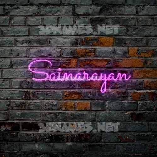 sainarayan in Pink Neon style - 3D name wallpaper sainarayan in Pink Neon style - 3D name wallpaper