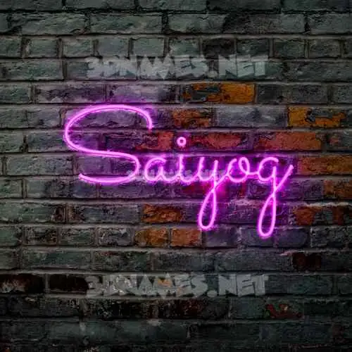 saiyog in Pink Neon style - 3D name wallpaper saiyog in Pink Neon style - 3D name wallpaper