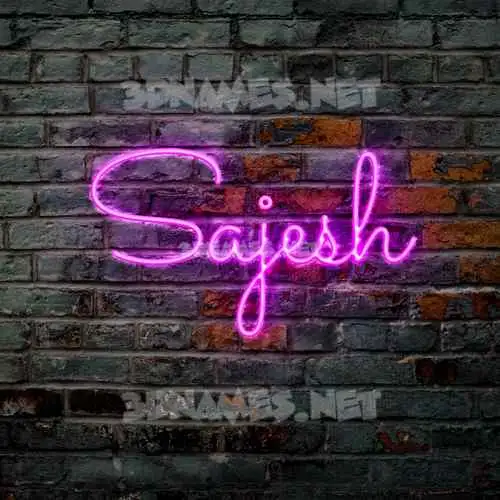 sajesh in Pink Neon style - 3D name wallpaper sajesh in Pink Neon style - 3D name wallpaper
