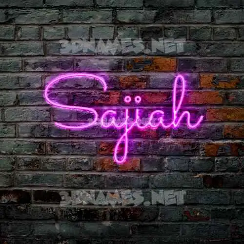sajiah in Pink Neon style - 3D name wallpaper sajiah in Pink Neon style - 3D name wallpaper