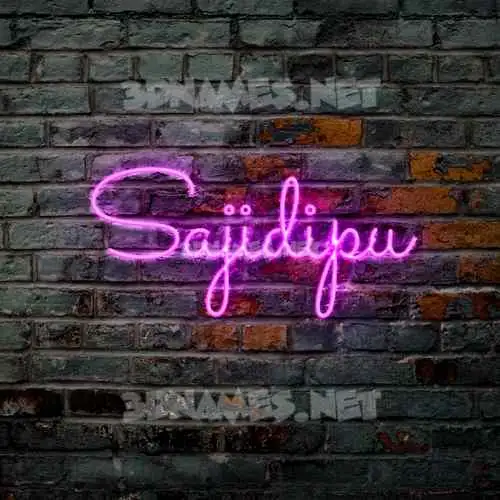 sajidipu in Pink Neon style - 3D name wallpaper sajidipu in Pink Neon style - 3D name wallpaper