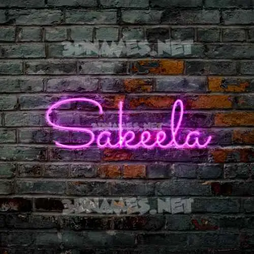 sakeela in Pink Neon style - 3D name wallpaper sakeela in Pink Neon style - 3D name wallpaper