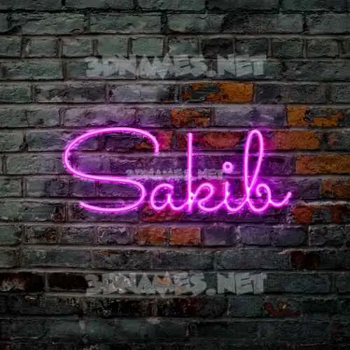 sakib in Pink Neon style - 3D name wallpaper sakib in Pink Neon style - 3D name wallpaper