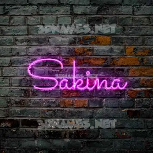 sakina in Pink Neon style - 3D name wallpaper sakina in Pink Neon style - 3D name wallpaper