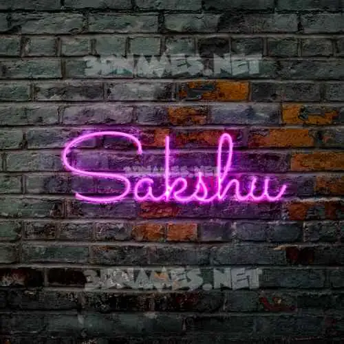 sakshu in Pink Neon style - 3D name wallpaper sakshu in Pink Neon style - 3D name wallpaper