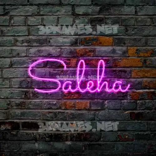 saleha in Pink Neon style - 3D name wallpaper saleha in Pink Neon style - 3D name wallpaper