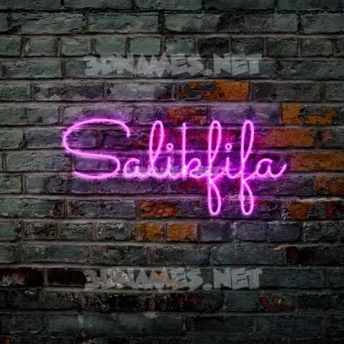 salikfifa in Pink Neon style - 3D name wallpaper salikfifa in Pink Neon style - 3D name wallpaper