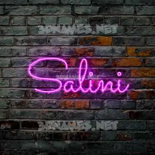 salini in Pink Neon style - 3D name wallpaper salini in Pink Neon style - 3D name wallpaper